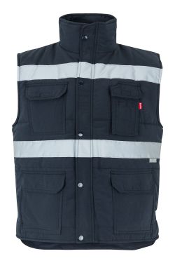 Chaleco acolchado multibolsillos con cintas