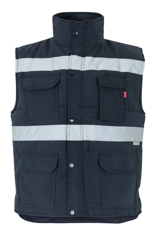 Chaleco acolchado multibolsillos con cintas