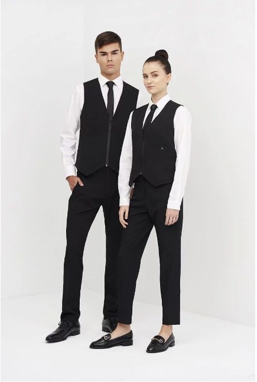 Chaleco Cremallera negro Mujer