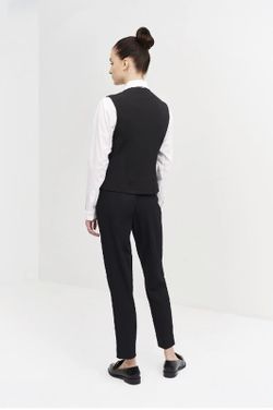 Chaleco Cremallera negro Mujer