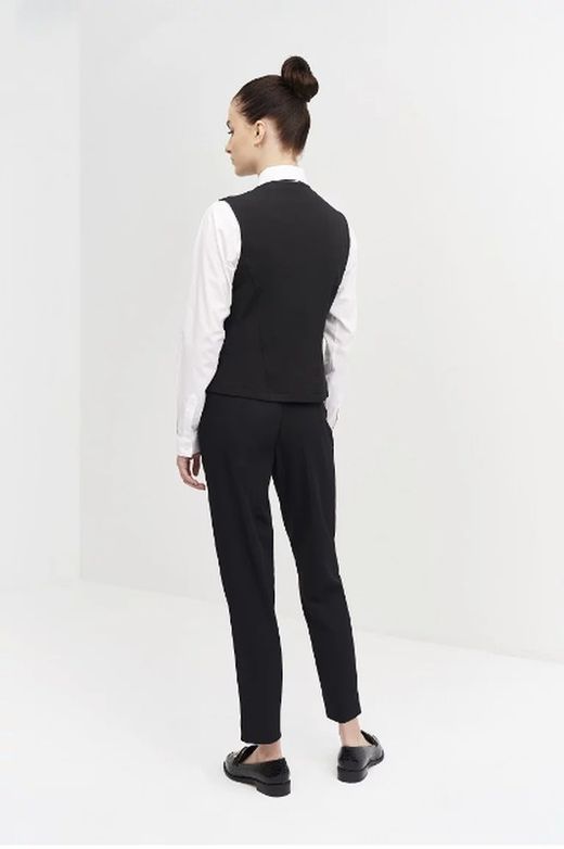 Chaleco Cremallera negro Mujer