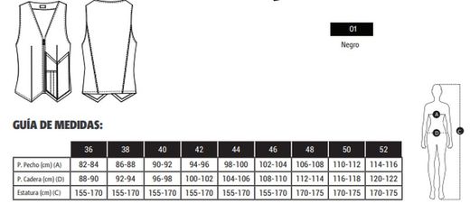 Chaleco Cremallera negro Mujer
