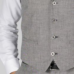 Chaleco hombre cuello solapa