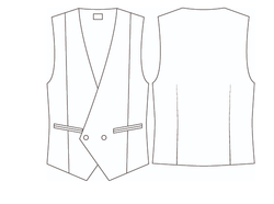 Chaleco hombre Pastor colores