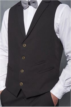 Gilet pour hommes à revers étroit