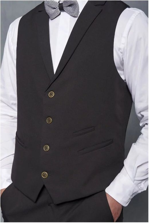 Gilet pour hommes à revers étroit