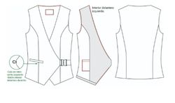 Chaleco mujer cruzado