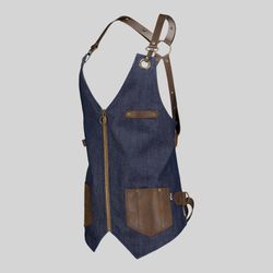 Chaleco unisex Vaquero y piel