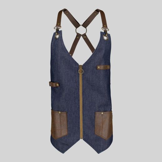 Chaleco unisex Vaquero y piel