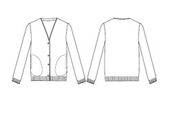 Chaqueta botones mujer blanco