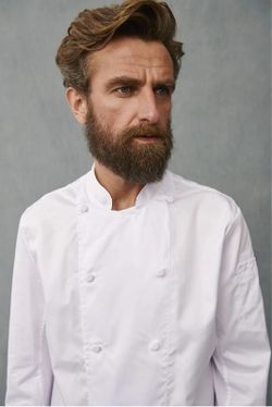 Chaqueta cocina algodón blanco