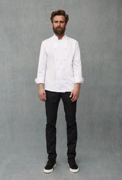 Chaqueta cocina algodón blanco