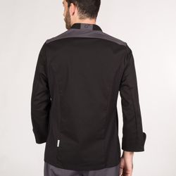 Veste de cuisine pour homme en noir ou blanc