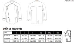 Chaqueta cocina hombre gris