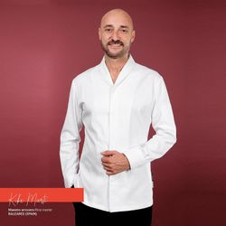 Veste de cuisine homme Vali blanche