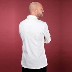 Veste de cuisine homme Vali blanche