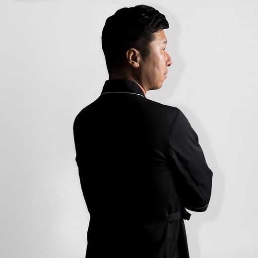 Chaqueta cocina kimono negro