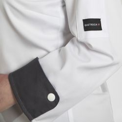 Veste de cuisine pour femme en noir ou blanc