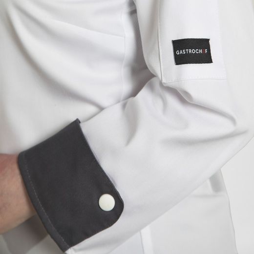 Veste de cuisine pour femme en noir ou blanc