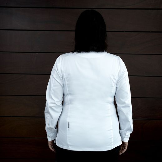 Chaqueta cocina mujer Eris blanco