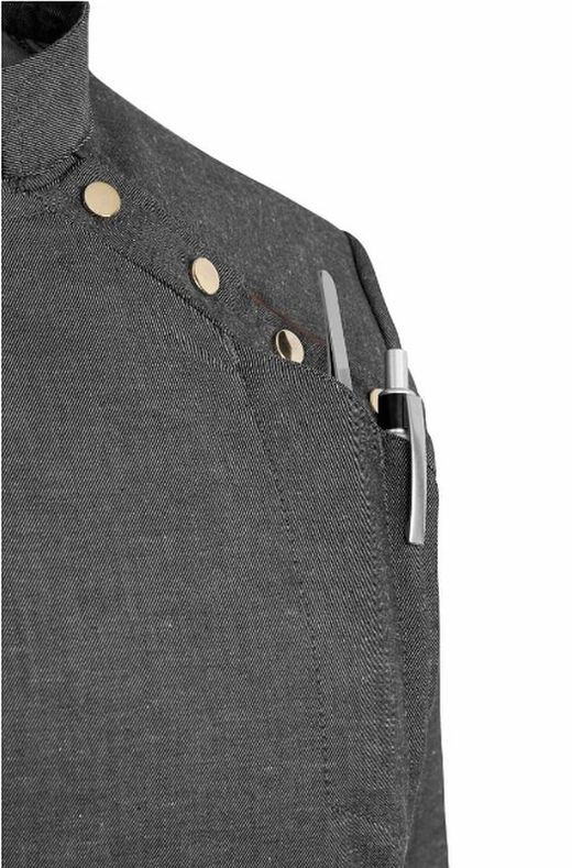 Veste de cuisine femme grise