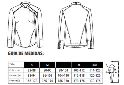 Veste de cuisine femme grise