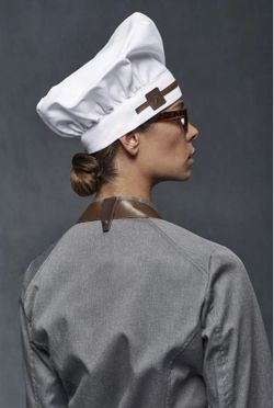 Veste de cuisine femme grise