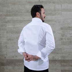 Chaqueta cocina unisex Momo blanco