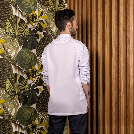 Veste de cuisine unisexe blanche Tyr