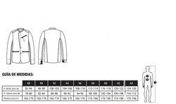 Chaqueta Cuello Tirilla Cruzado hombre blanco
