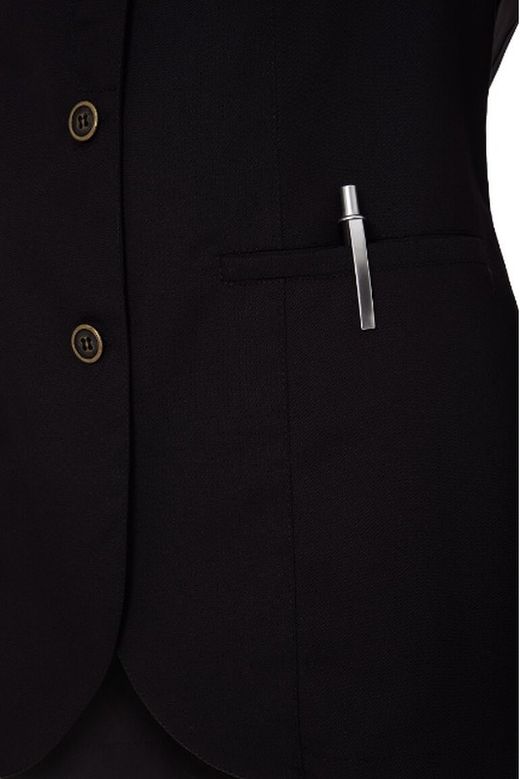 Chaqueta Cuello Tirilla Cruzado Mujer