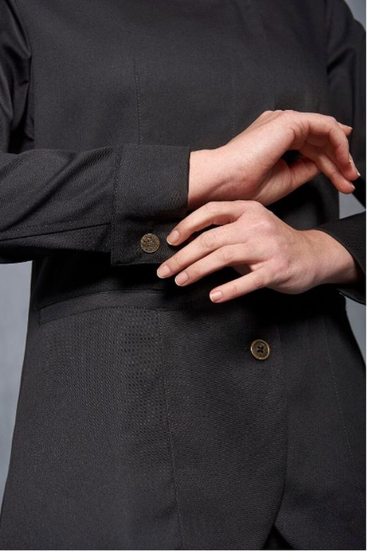 Chaqueta Cuello Tirilla Cruzado Mujer