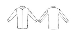 Chaqueta de cocina blanco o negro
