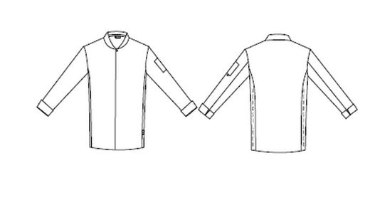 Chaqueta de cocina blanco o negro
