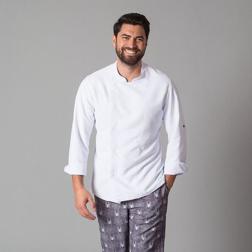 Veste de cuisine homme blanche ou noire (jusqu'au 8XL)