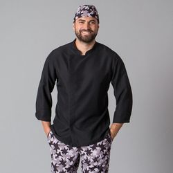 Chaqueta de cocina hombre blanco o negro (hasta 8XL)