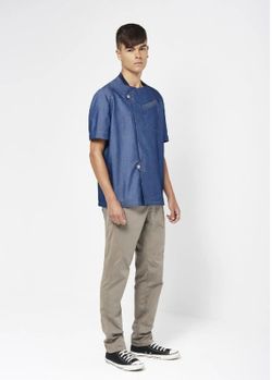Veste de cuisine en denim pour hommes