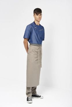 Veste de cuisine en denim pour hommes