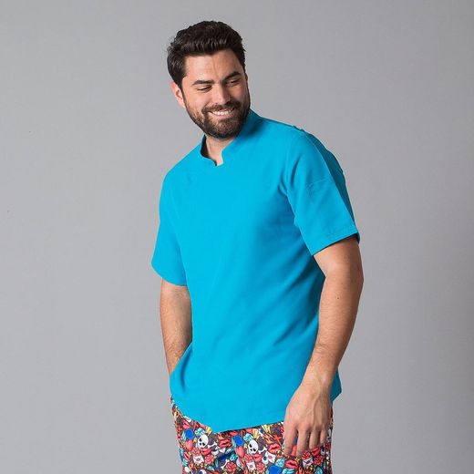 Chaqueta de cocina hombre manga corta colores