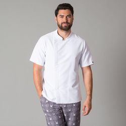 Chaqueta de cocina hombre manga corta colores