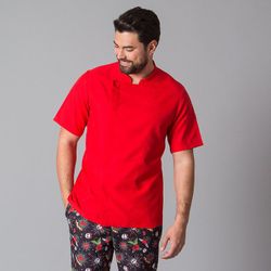 Chaqueta de cocina hombre manga corta colores