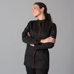 Veste de cuisine femme blanche ou noire