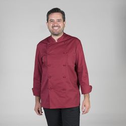 Chaqueta de cocina unisex burdeos o negro