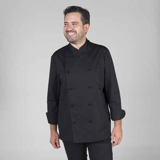 Chaqueta de cocina unisex burdeos o negro