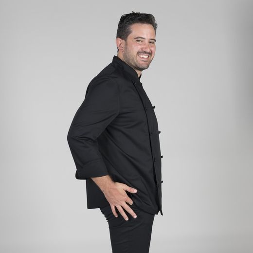 Chaqueta de cocina unisex burdeos o negro