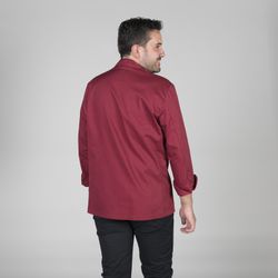 Chaqueta de cocina unisex burdeos o negro