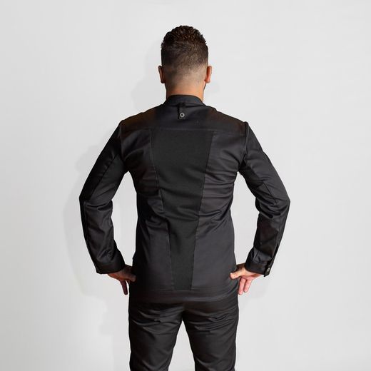 Veste de cuisine unisexe noire ou blanche