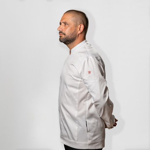 Veste de cuisine unisexe noire ou blanche