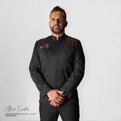 Veste de cuisine unisexe noire ou blanche