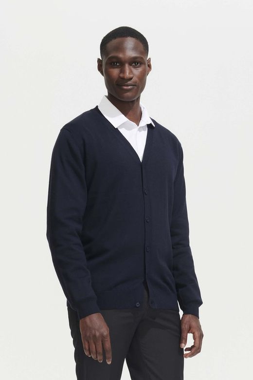 Chaqueta de punto hombre cuello pico